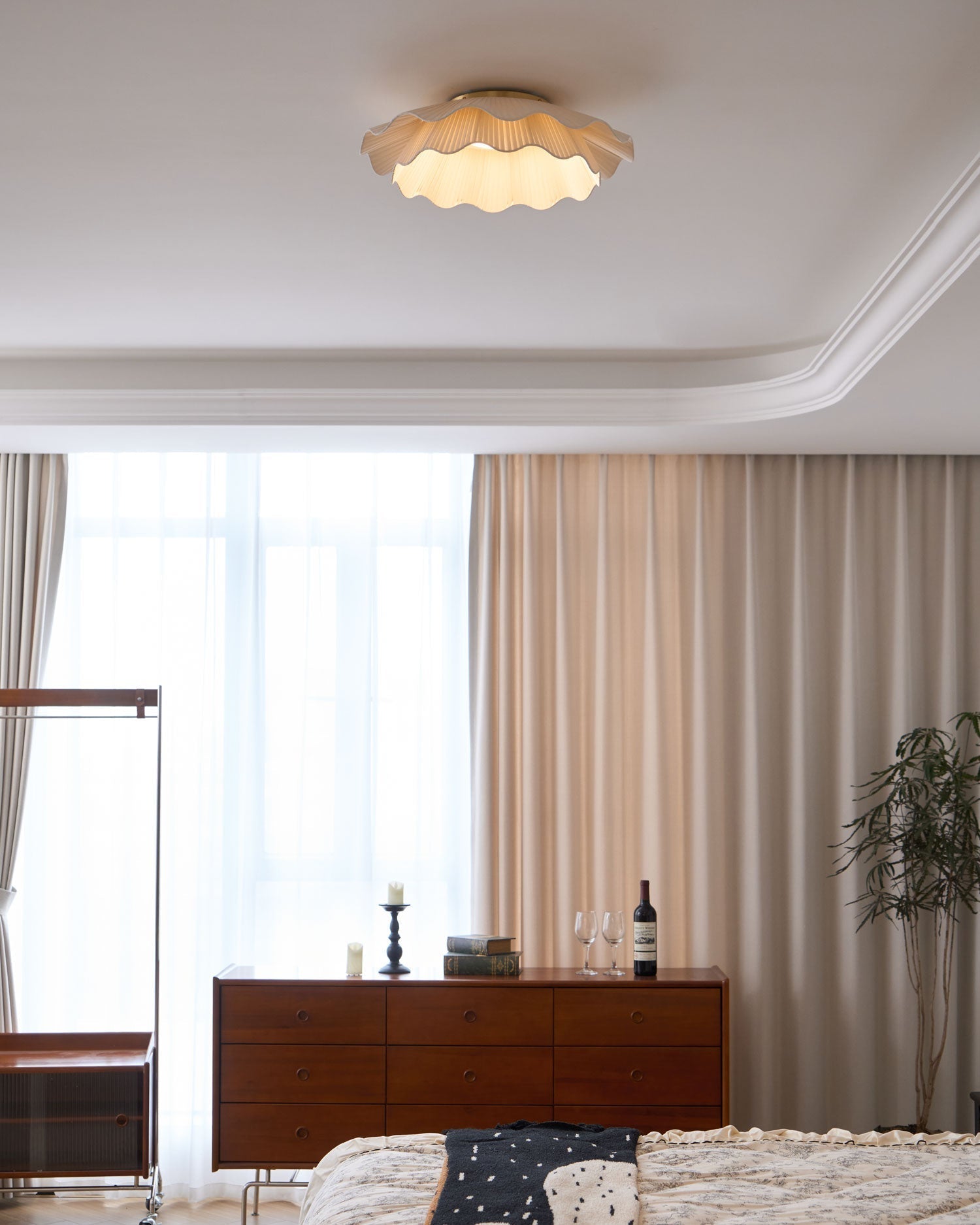 Arwen Fabric Wave Ceiling Lamp by FIFTH & BEAM — product view 21