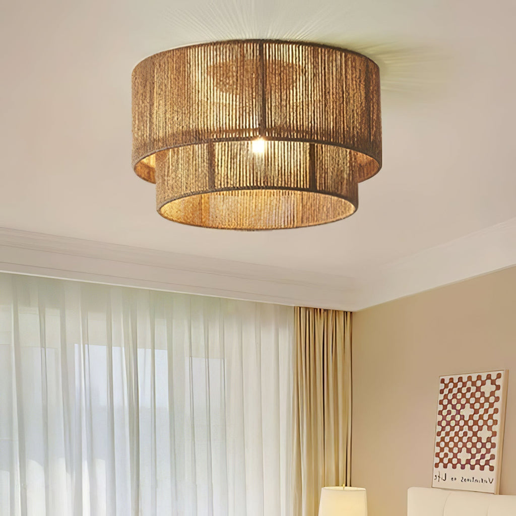 Astra Woven Ceiling Lamp by FIFTH & BEAM — product view 2