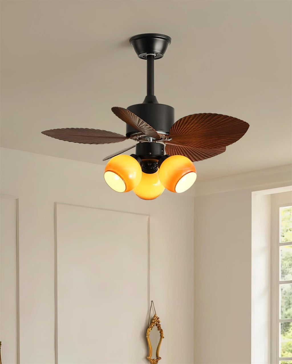 Banana Leaf Breeze Ceiling Fan Light by FIFTH & BEAM — product view 4