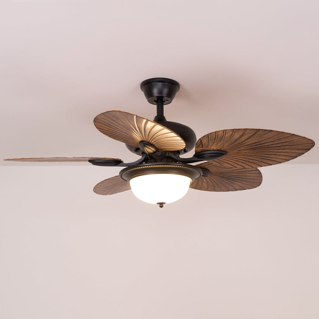 Banana Leaves Ceiling Fan Light by FIFTH & BEAM — product view 13
