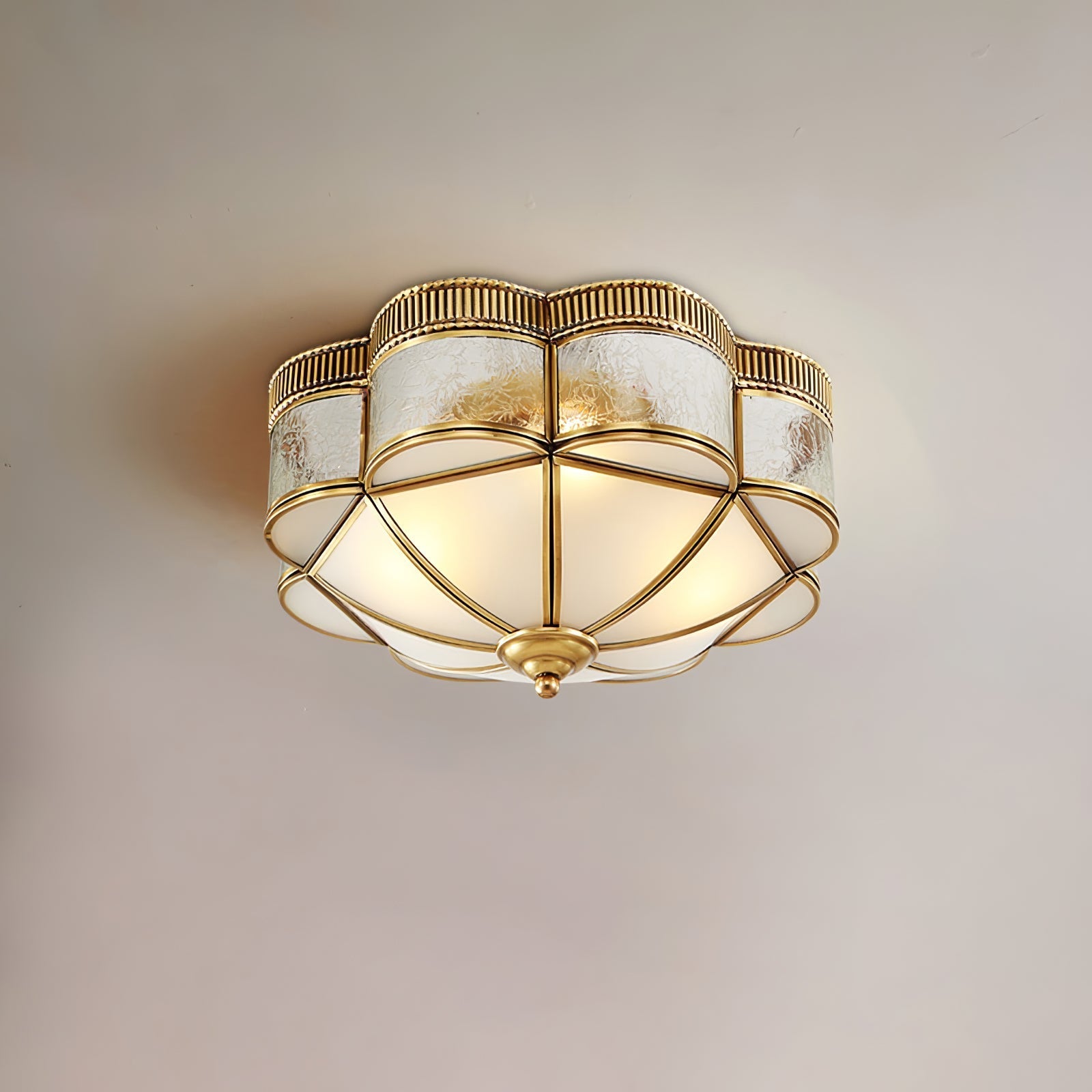 Brass Domed Flush Ceiling Lamp by FIFTH & BEAM — product view 19