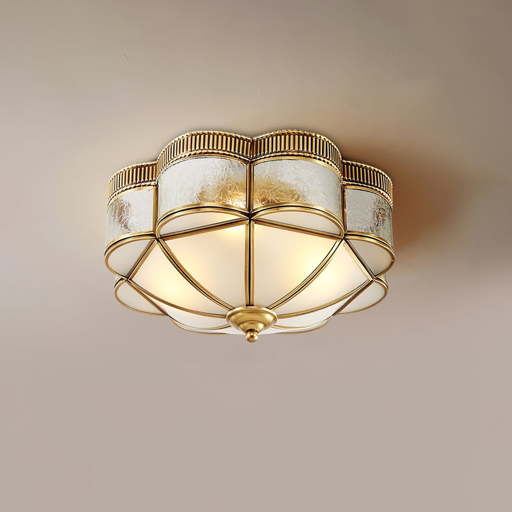 Brass Domed Flush Ceiling Lamp by FIFTH & BEAM — product view 20