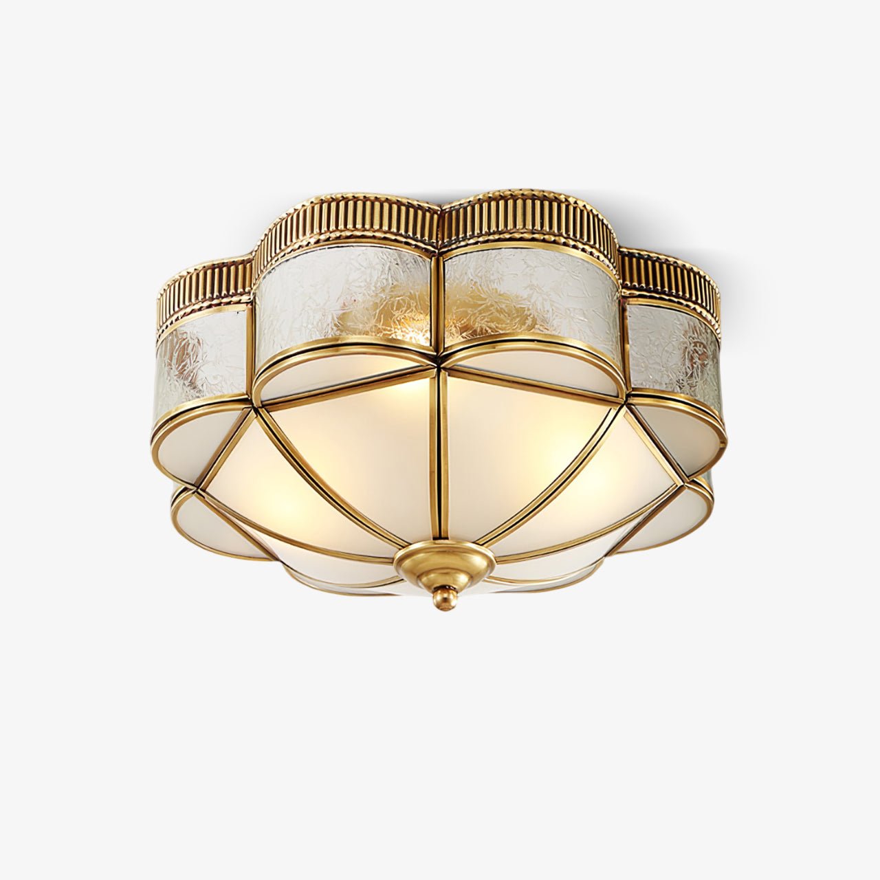 Brass Domed Flush Ceiling Lamp by FIFTH & BEAM — product view 1