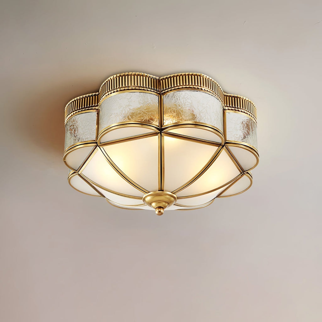 Brass Domed Flush Ceiling Lamp by FIFTH & BEAM — product view 11