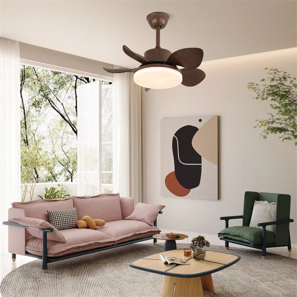 Terra Walnut Ceiling Fan Light by FIFTH & BEAM — product view 15