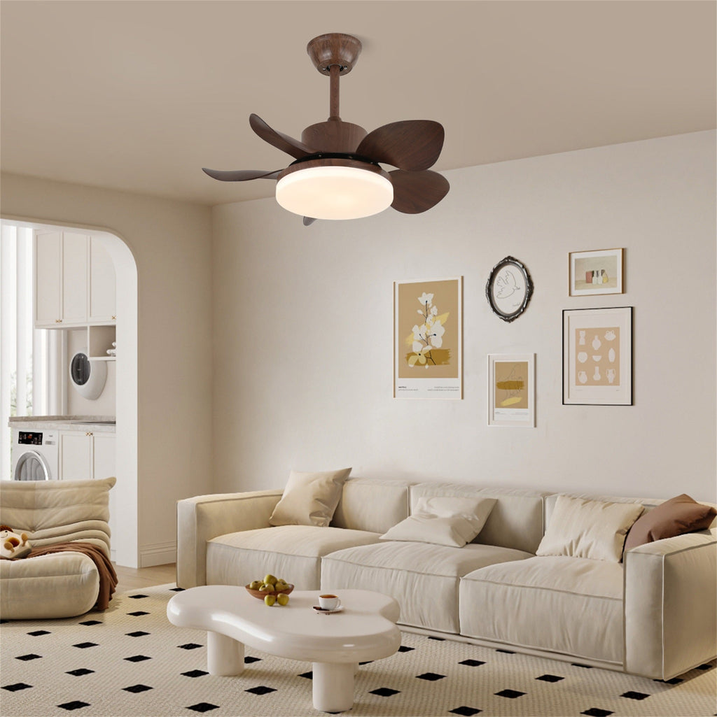 Terra Walnut Ceiling Fan Light by FIFTH & BEAM — product view 17