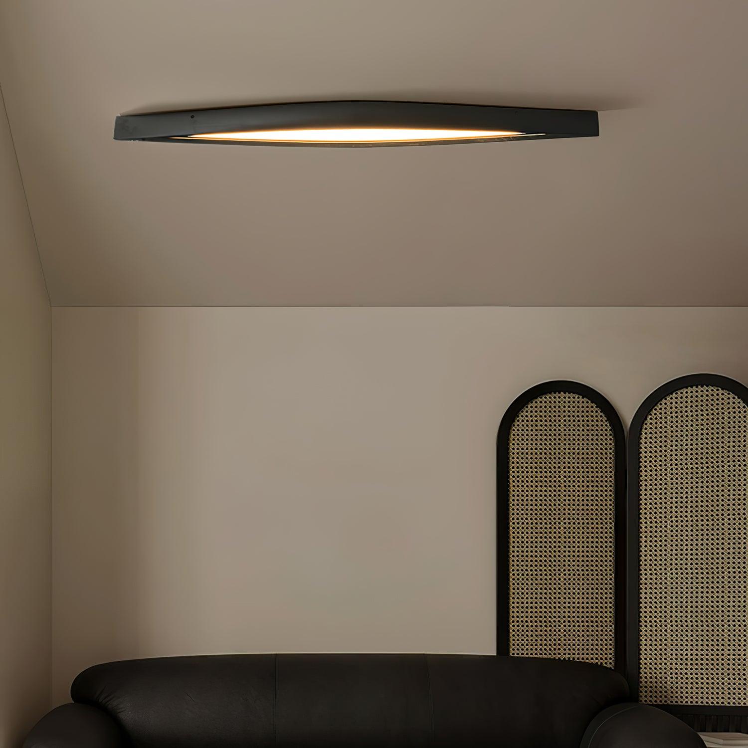 Horizon Linear Wood Ceiling Lamp 58.3" by FIFTH & BEAM — product view 2