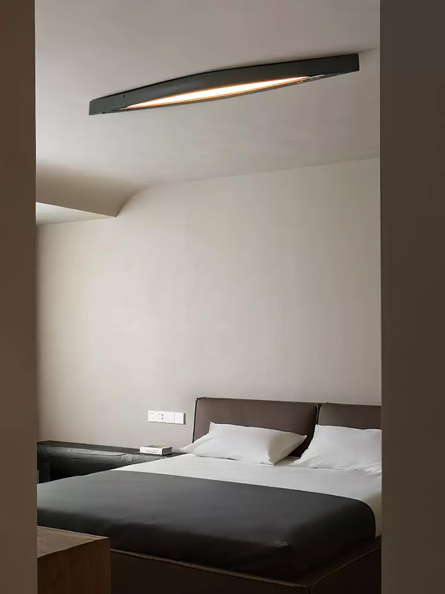 Horizon Linear Wood Ceiling Lamp 58.3" by FIFTH & BEAM — product view 6