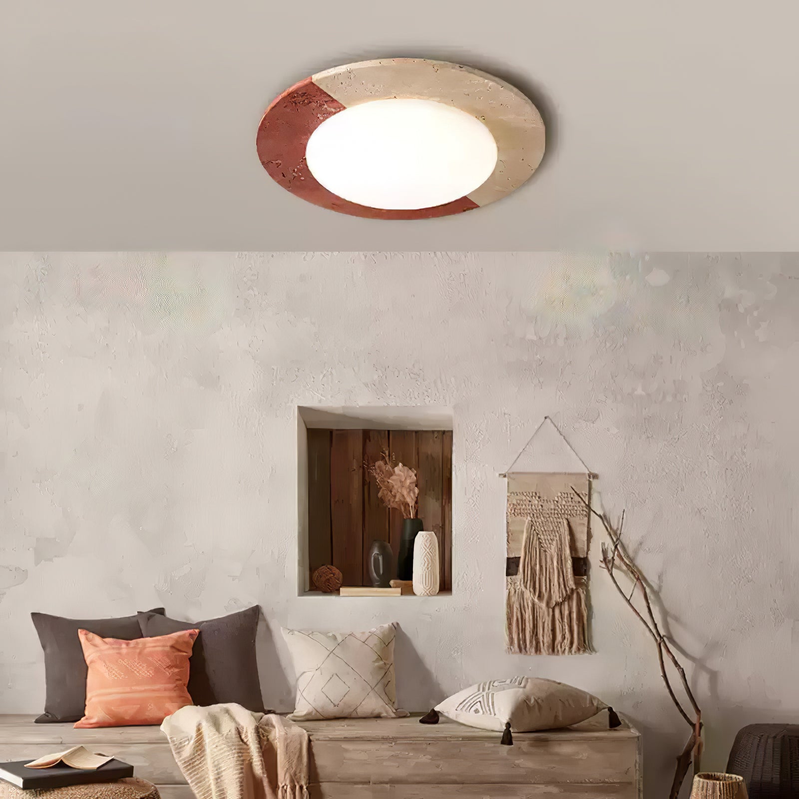 Celestial Travertine Ceiling Lamp by FIFTH & BEAM — product view 10