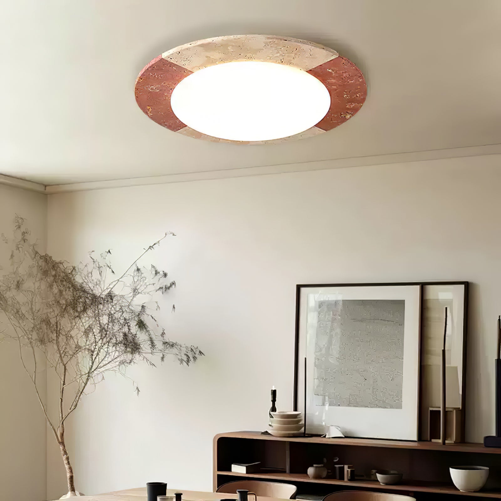 Celestial Travertine Ceiling Lamp by FIFTH & BEAM — product view 15
