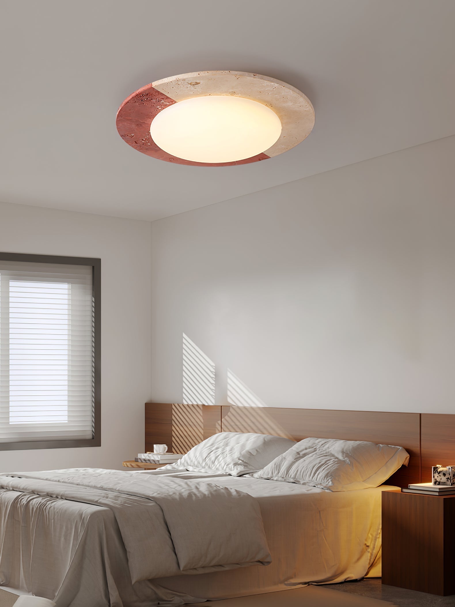 Celestial Travertine Ceiling Lamp by FIFTH & BEAM — product view 5