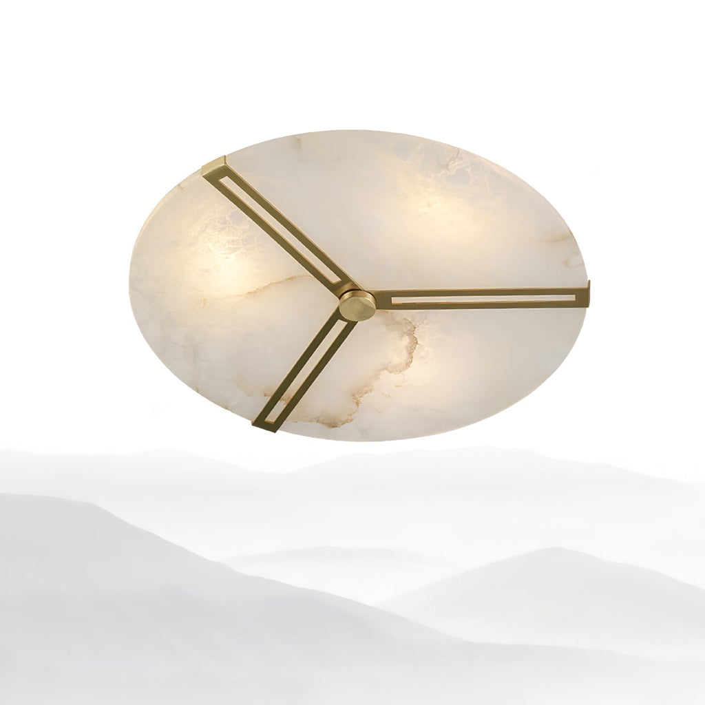 Clocks Alabaster Ceiling Light by FIFTH & BEAM — product view 4