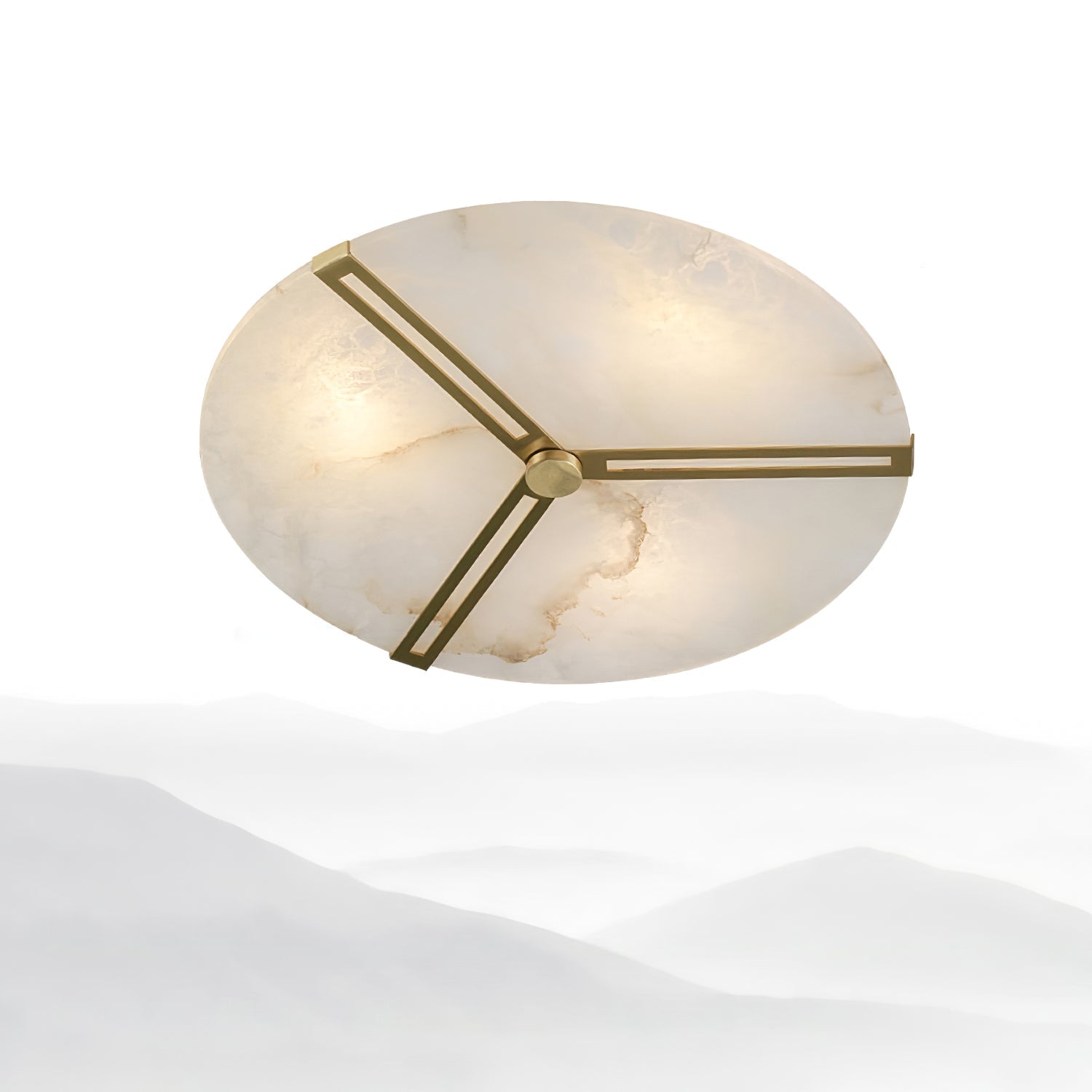 Clocks Alabaster Ceiling Light by FIFTH & BEAM — product view 4