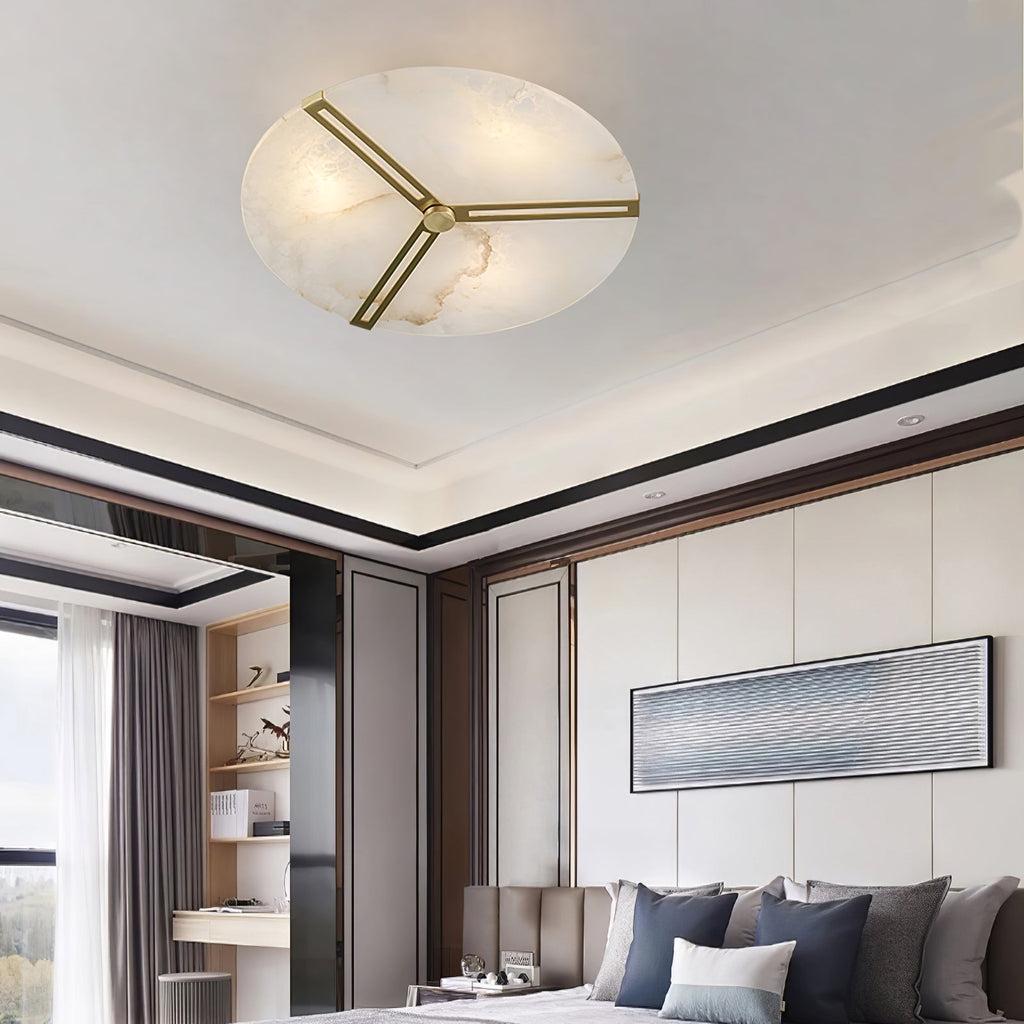 Clocks Alabaster Ceiling Light by FIFTH & BEAM — product view 13