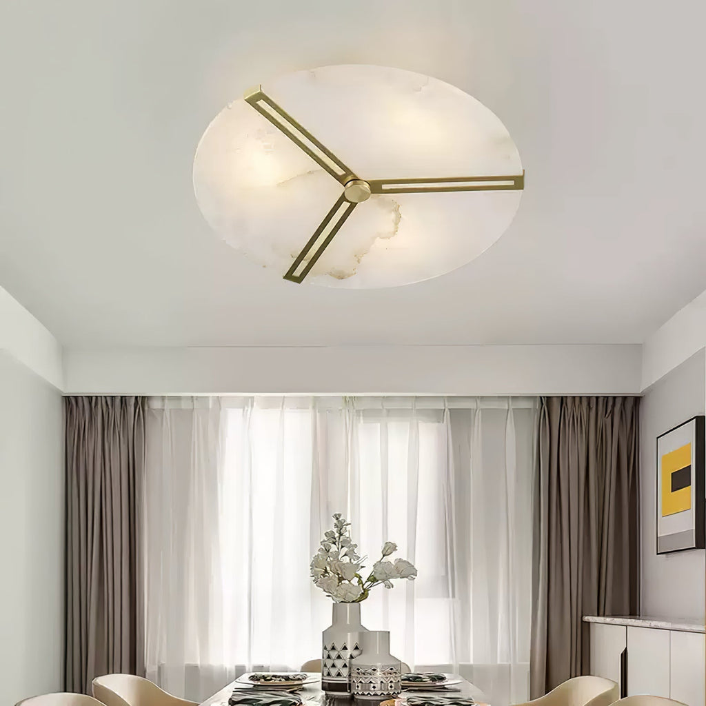 Clocks Alabaster Ceiling Light by FIFTH & BEAM — product view 6