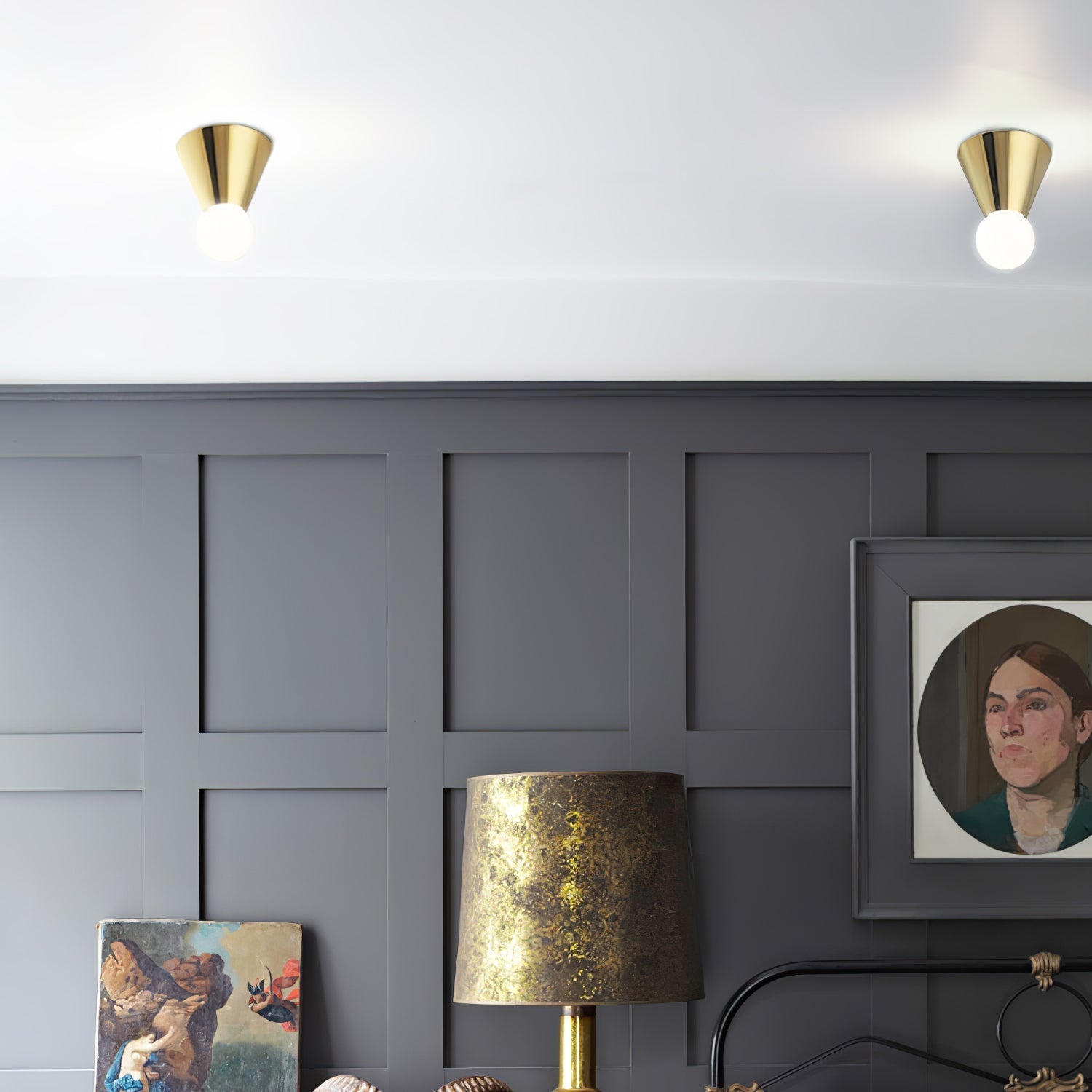 Conical Ceiling Lamp by FIFTH & BEAM — product view 9