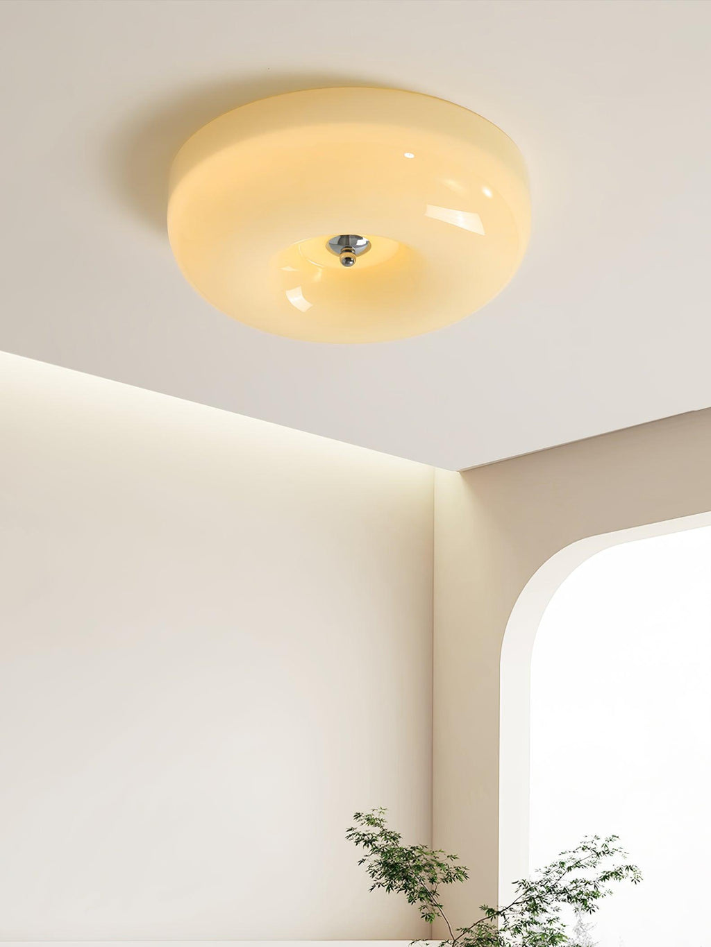 Cream Pudding Ceiling Lamp by FIFTH & BEAM — product view 8