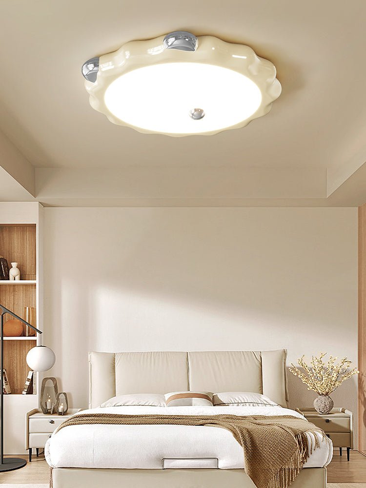 Cream Puffering Ceiling Light by FIFTH & BEAM — product view 2