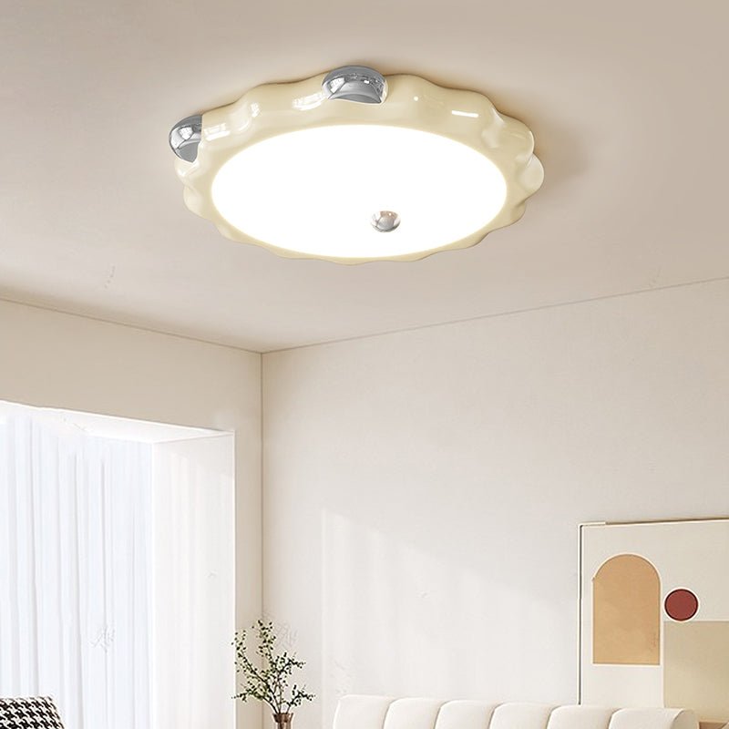 Cream Puffering Ceiling Light by FIFTH & BEAM — product view 13