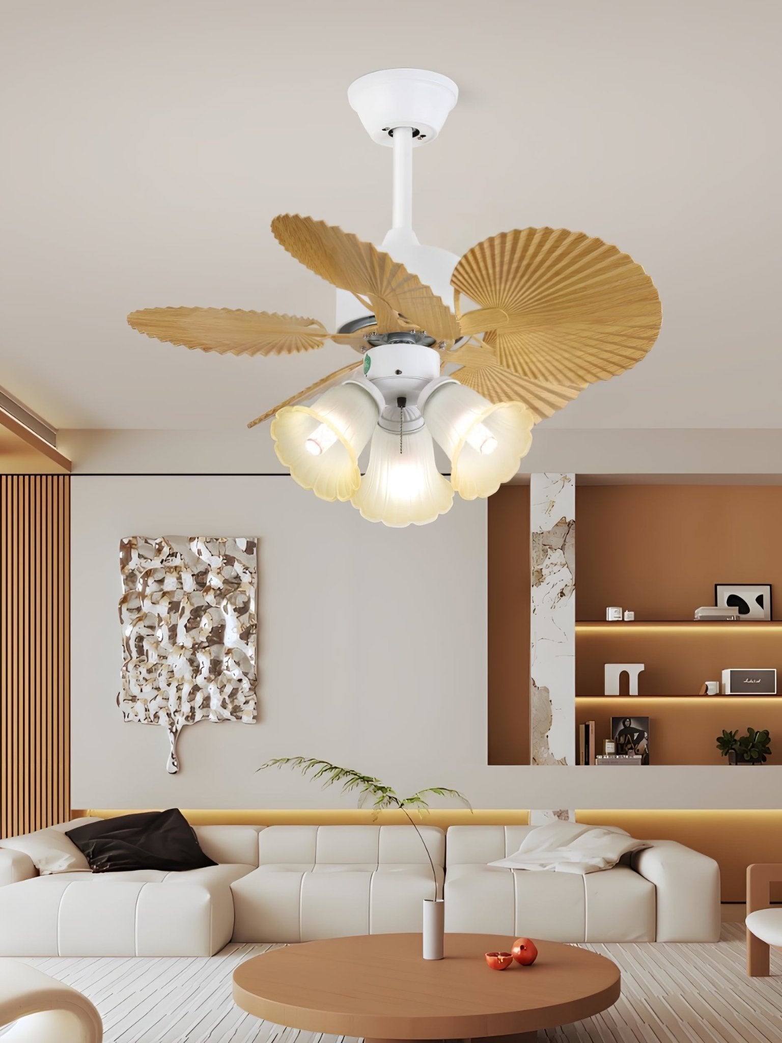 Palmera Bloom Ceiling Fan Light by FIFTH & BEAM — product view 9