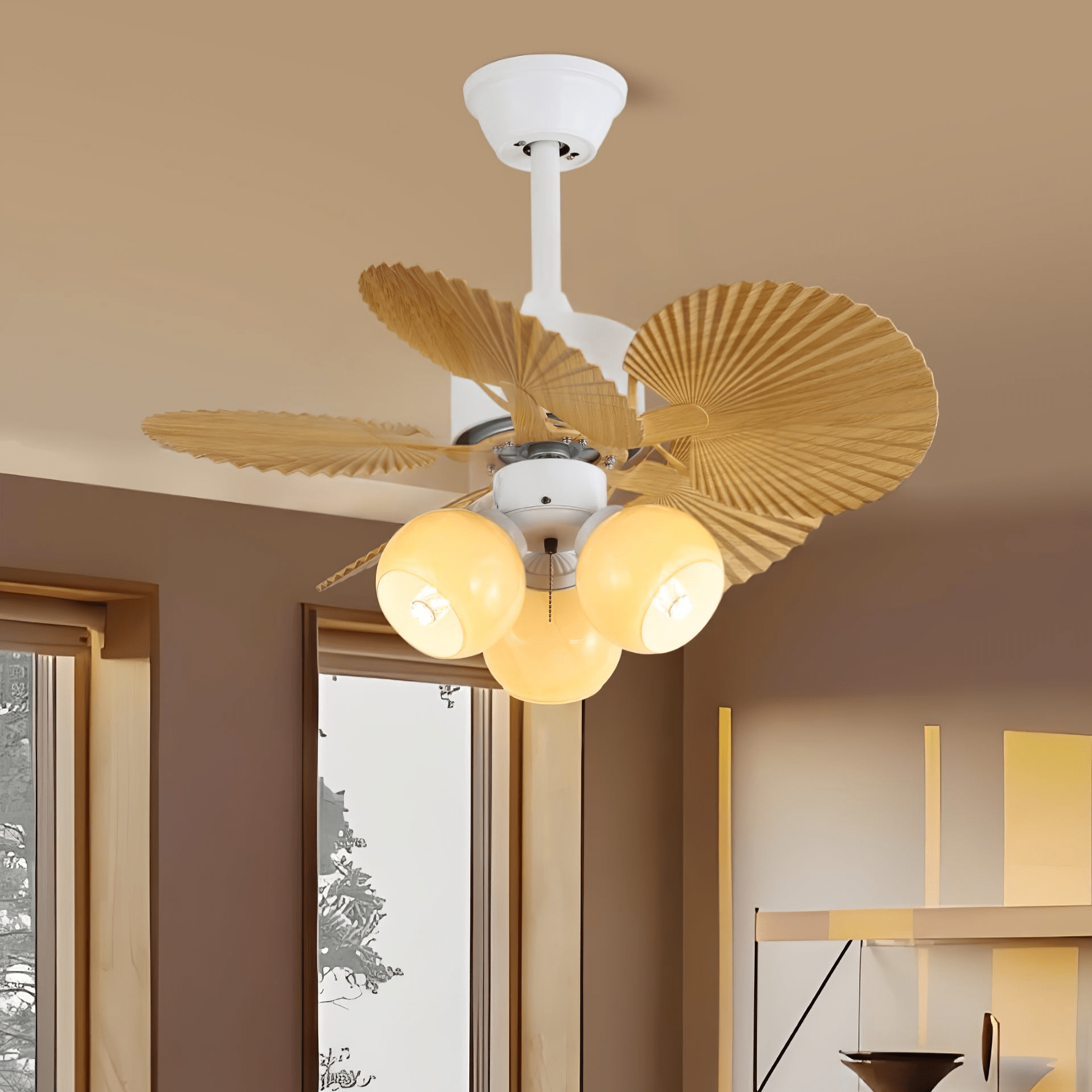 Palmera Bloom Ceiling Fan Light by FIFTH & BEAM — product view 12