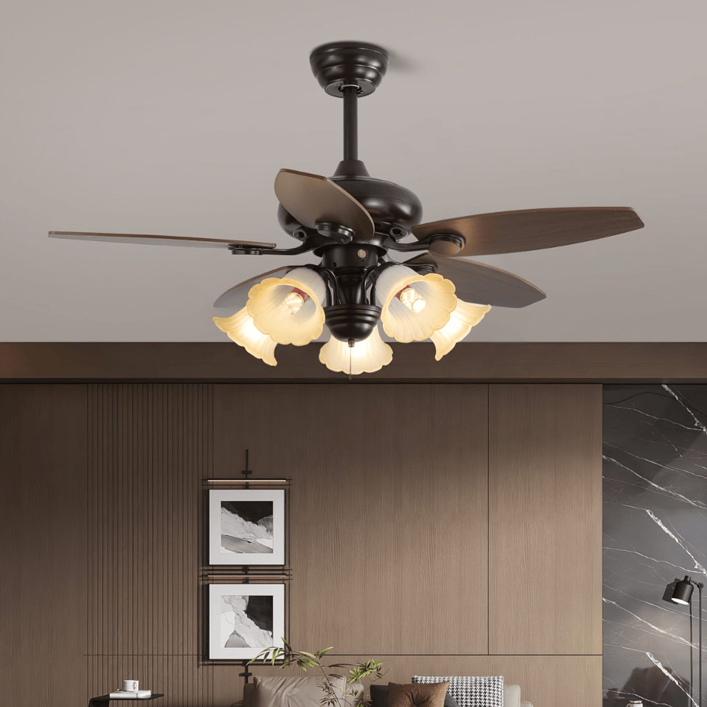 Roselore Bloom Ceiling Fan Light by FIFTH & BEAM — product view 9