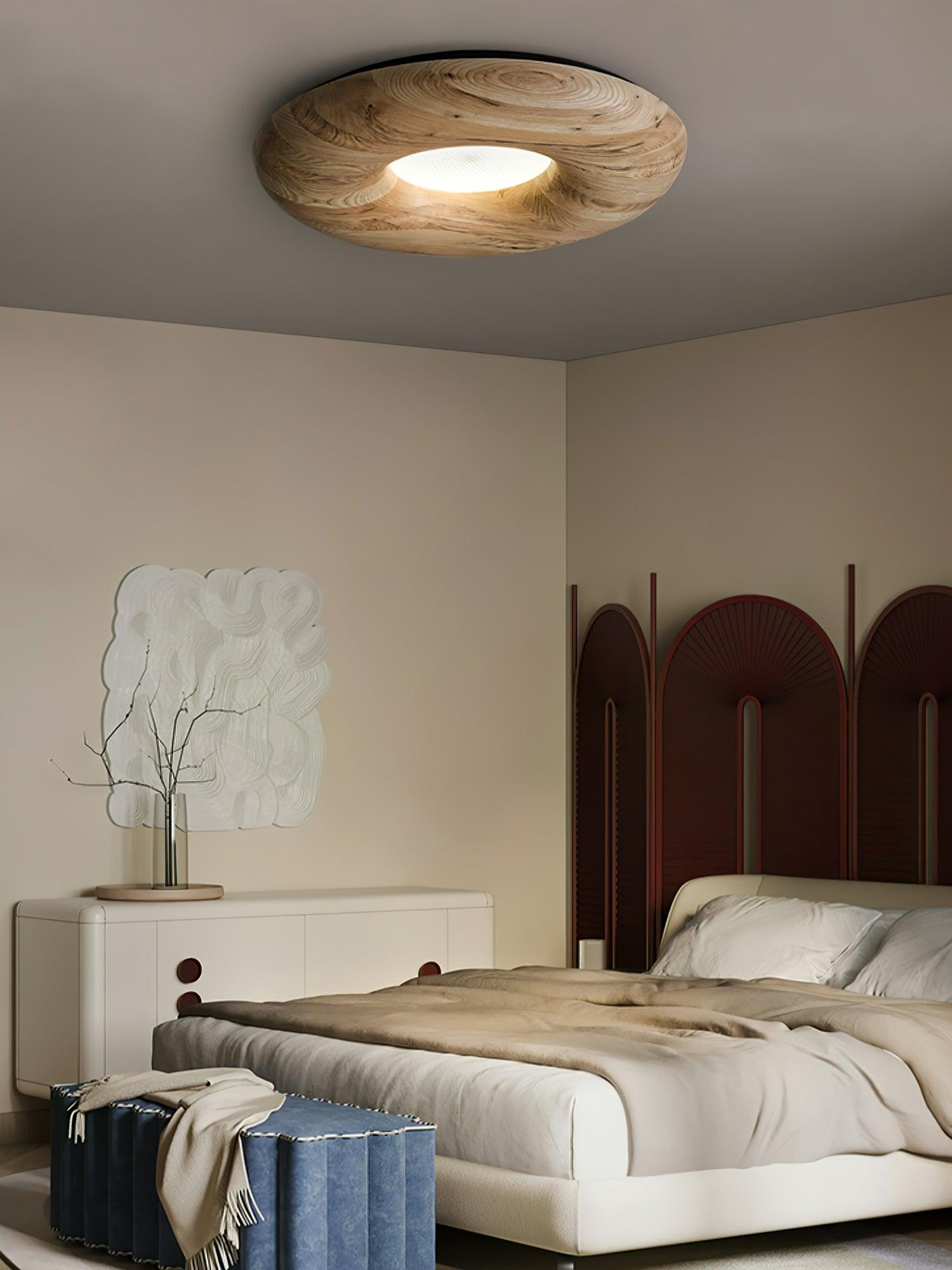 Donut Wood Ceiling Light 31.5" by FIFTH & BEAM — product view 11