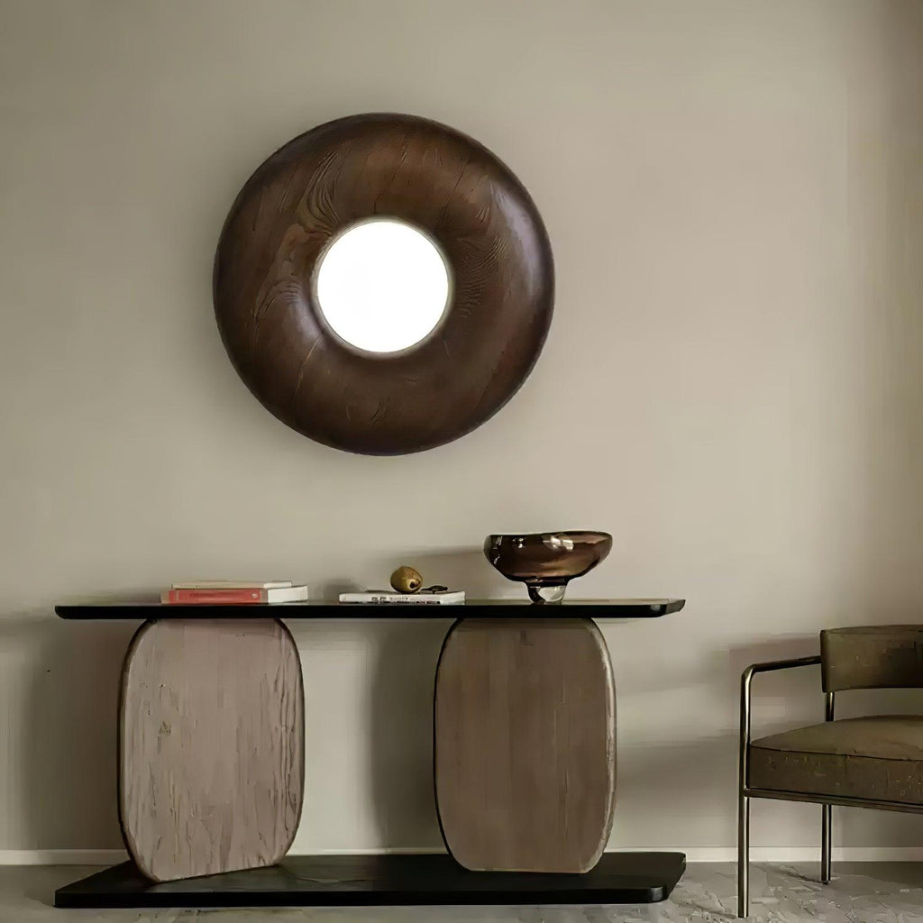 Donut Wood Ceiling Light 31.5" by FIFTH & BEAM — product view 9