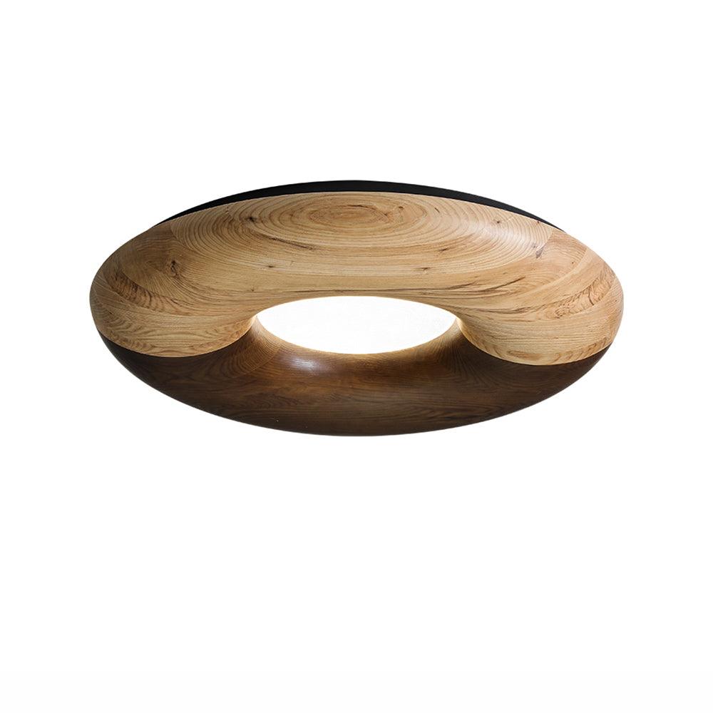 Donut Wood Ceiling Light 31.5" by FIFTH & BEAM — product view 1