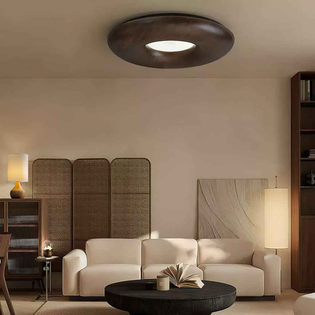 Donut Wood Ceiling Light 31.5" by FIFTH & BEAM — product view 6
