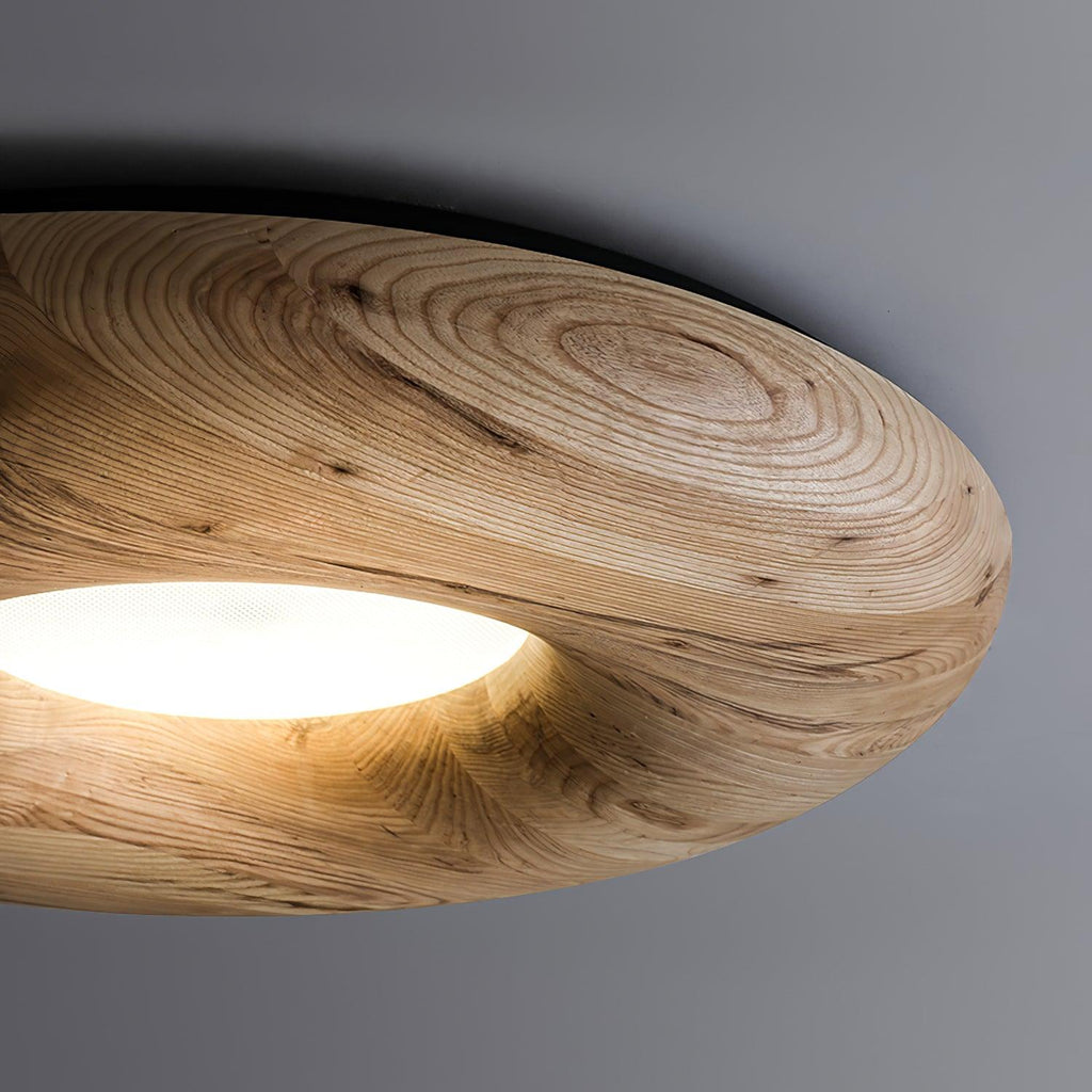 Donut Wood Ceiling Light 31.5" by FIFTH & BEAM — product view 18