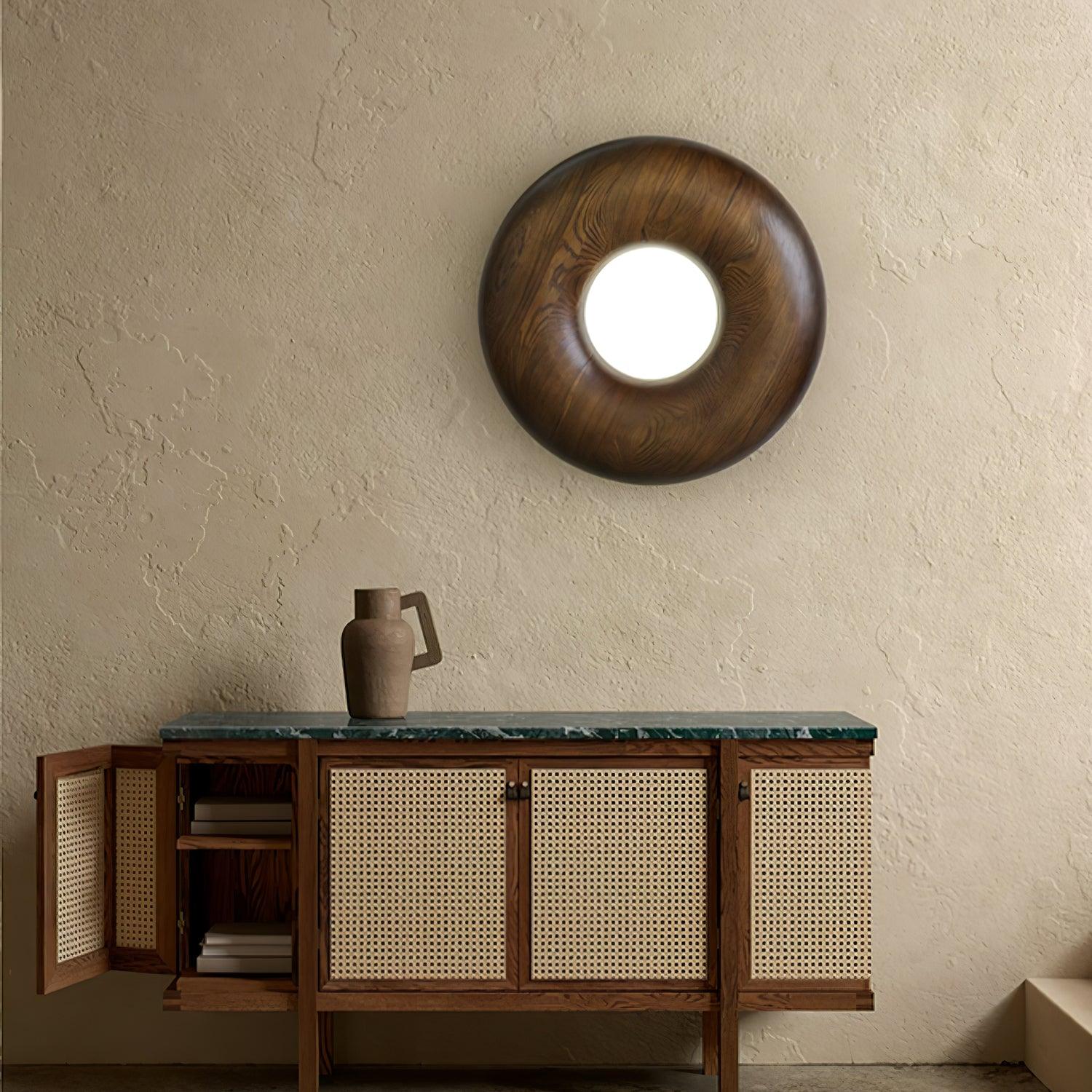 Donut Wood Ceiling Light 31.5" by FIFTH & BEAM — product view 10