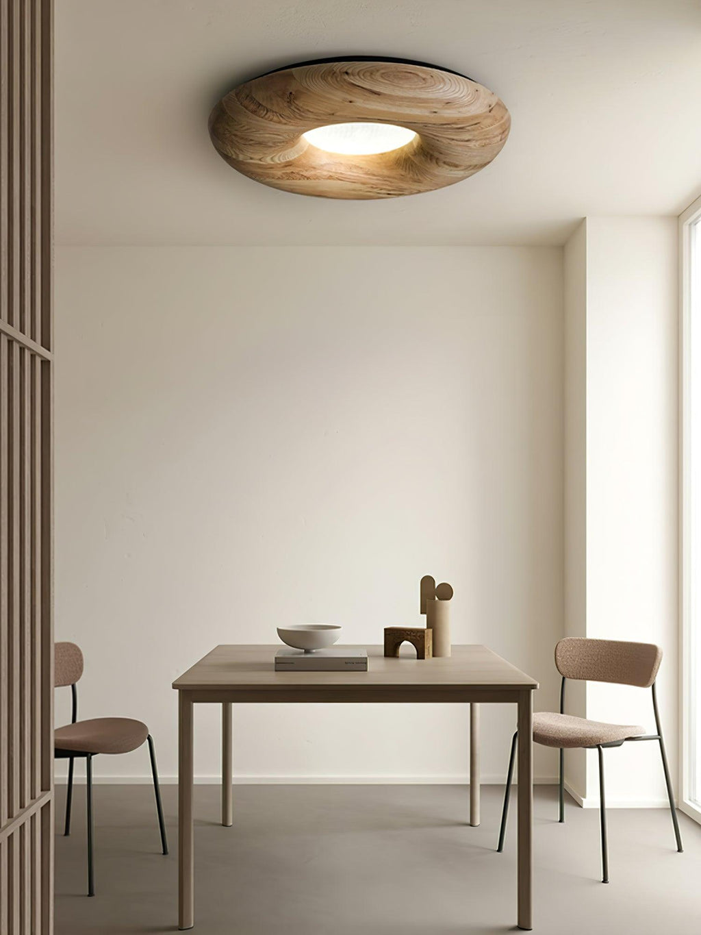 Donut Wood Ceiling Light 31.5" by FIFTH & BEAM — product view 13