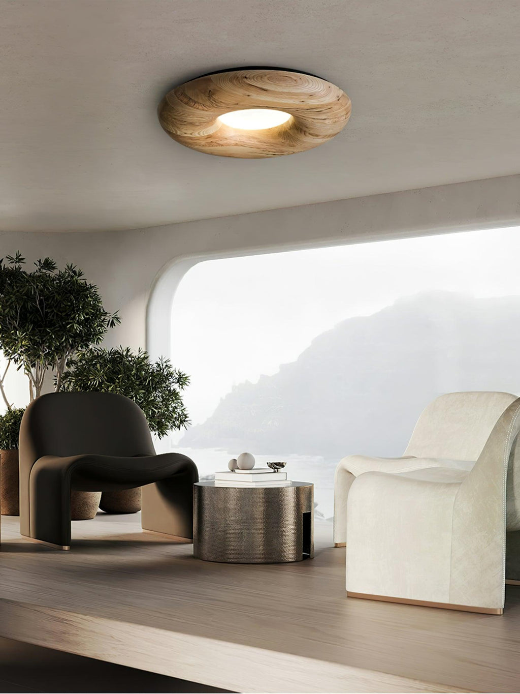 Donut Wood Ceiling Light 31.5" by FIFTH & BEAM — product view 14