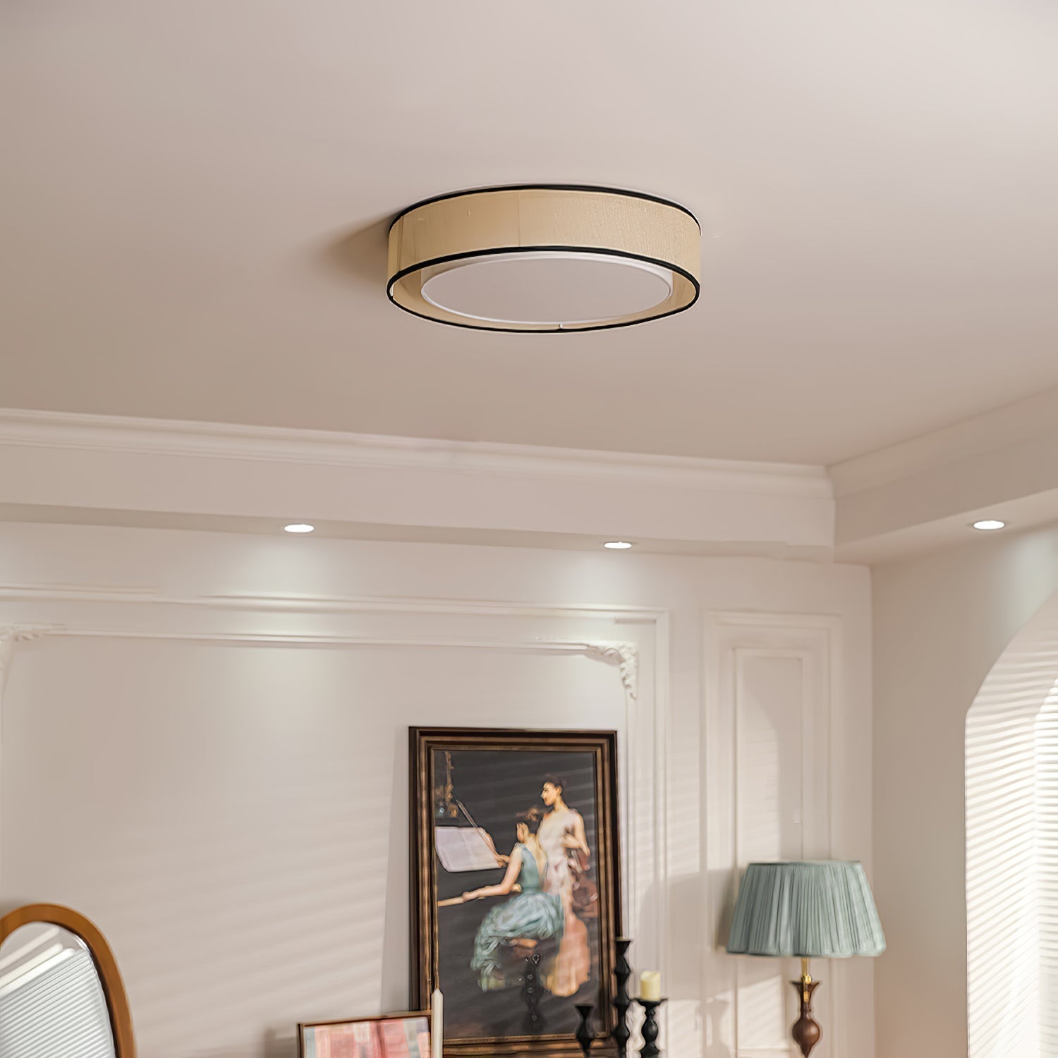 Drum Rould Ceiling Lamp by FIFTH & BEAM — product view 17