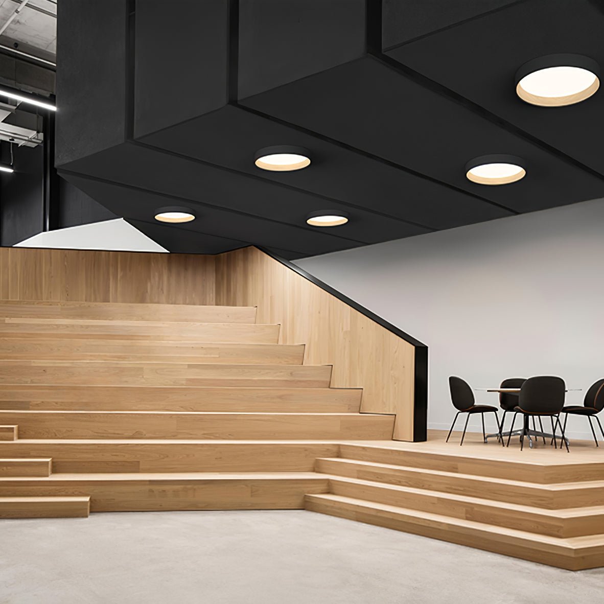 Duo Round Ceiling Lamp by FIFTH & BEAM — product view 5