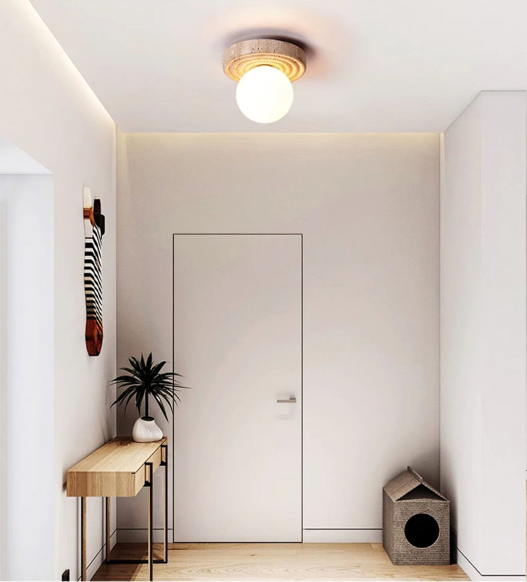 Elira Travertine Ceiling Light by FIFTH & BEAM — product view 15