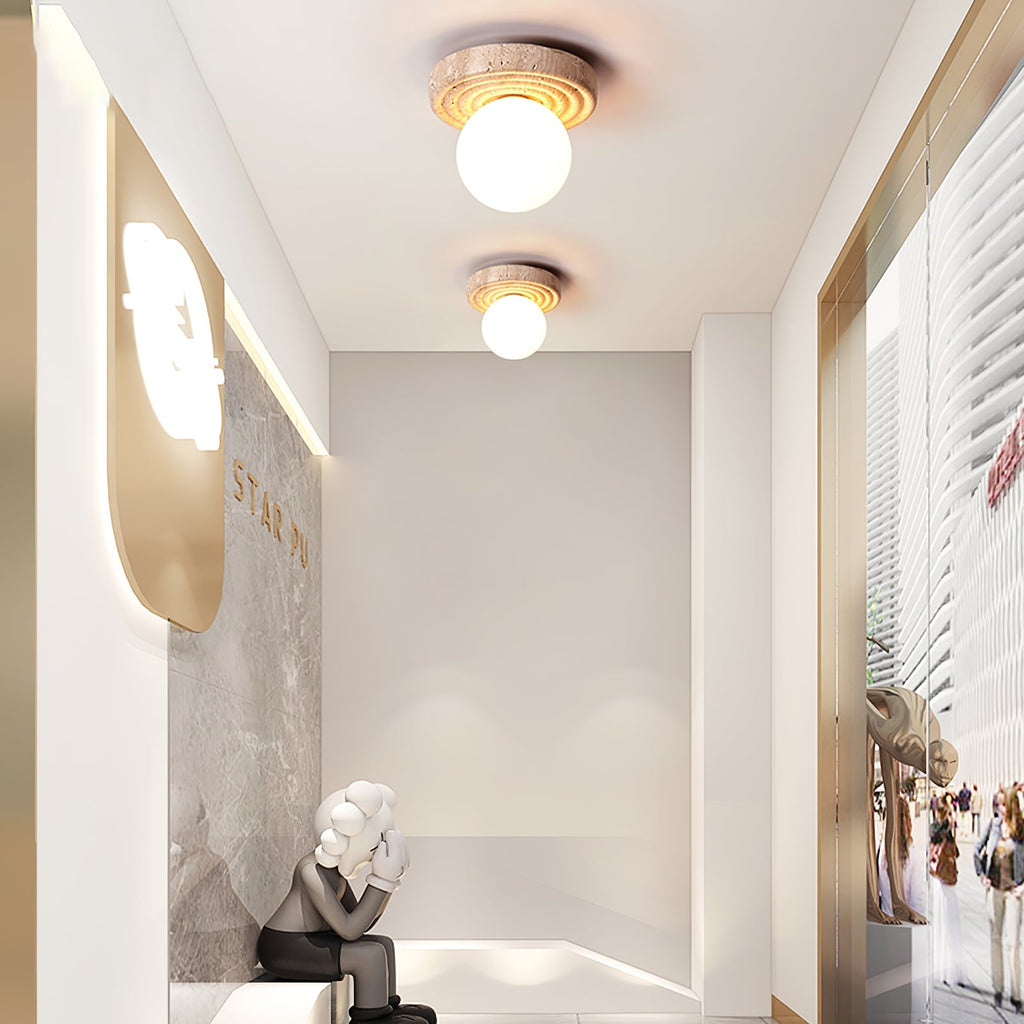 Elira Travertine Ceiling Light by FIFTH & BEAM — product view 10