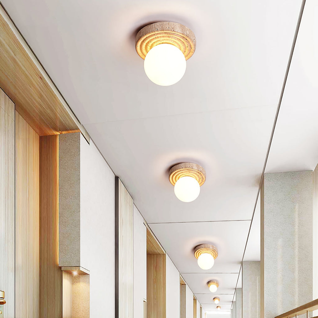 Elira Travertine Ceiling Light by FIFTH & BEAM — product view 11