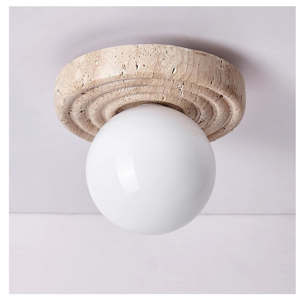 Elira Travertine Ceiling Light by FIFTH & BEAM — product view 14
