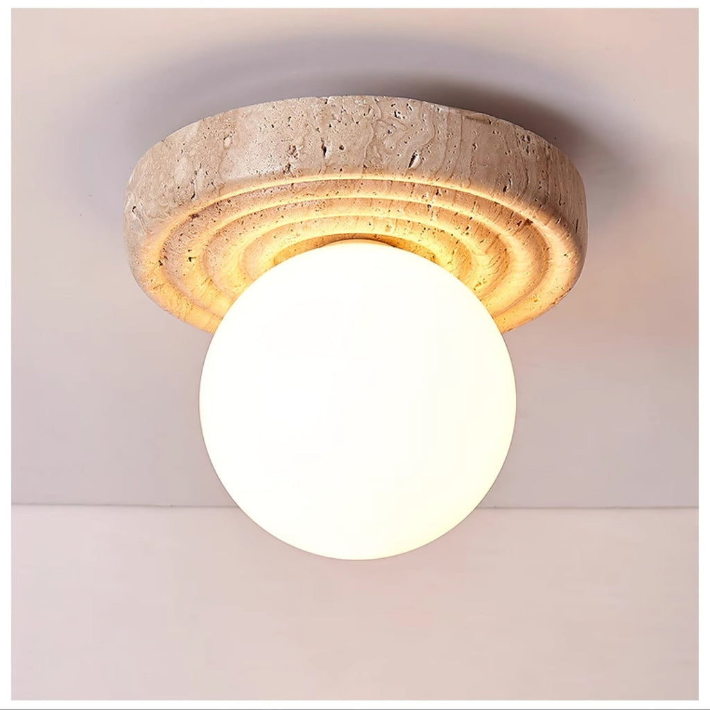 Elira Travertine Ceiling Light by FIFTH & BEAM — product view 3