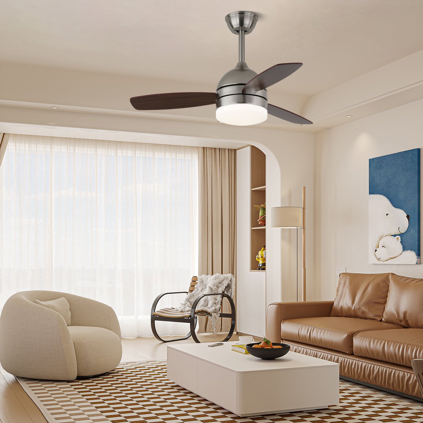 Ethan Ceiling Fan Light by FIFTH & BEAM — product view 2
