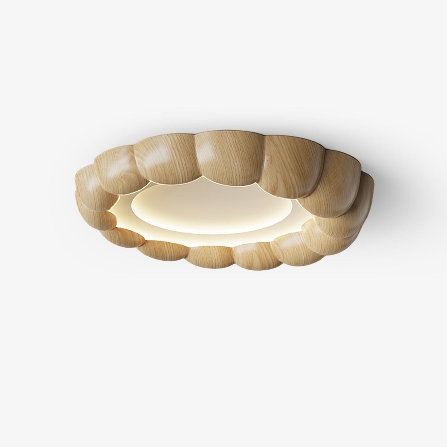 Faux Wood Ripple Ceiling Lamp by FIFTH & BEAM — product view 1