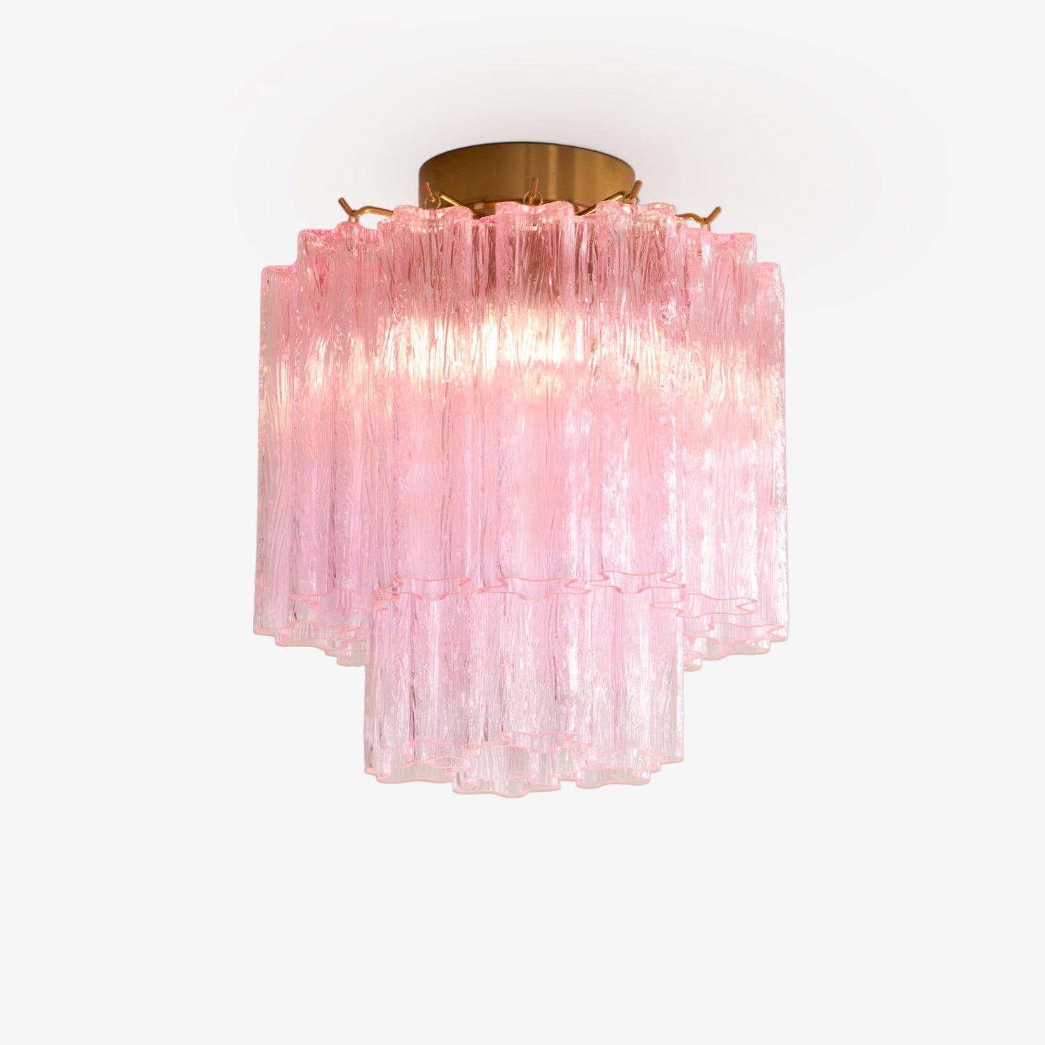 Fiora Pink Murano Glass Ceiling Lamp by FIFTH & BEAM — product view 1