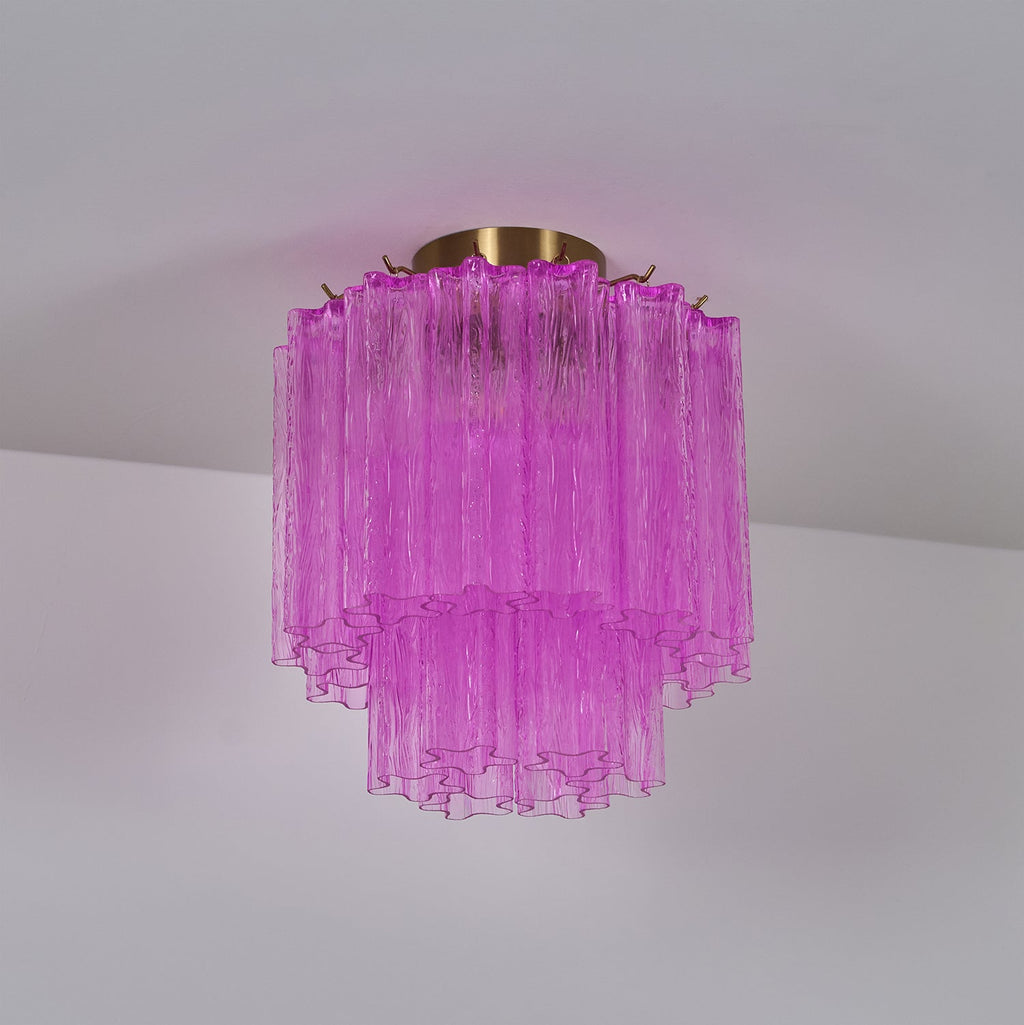 Fiora Purple Glass Ceiling Lamp by FIFTH & BEAM — product view 3