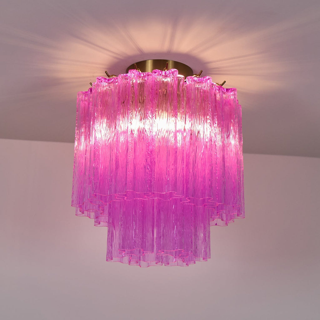 Fiora Purple Glass Ceiling Lamp by FIFTH & BEAM — product view 12