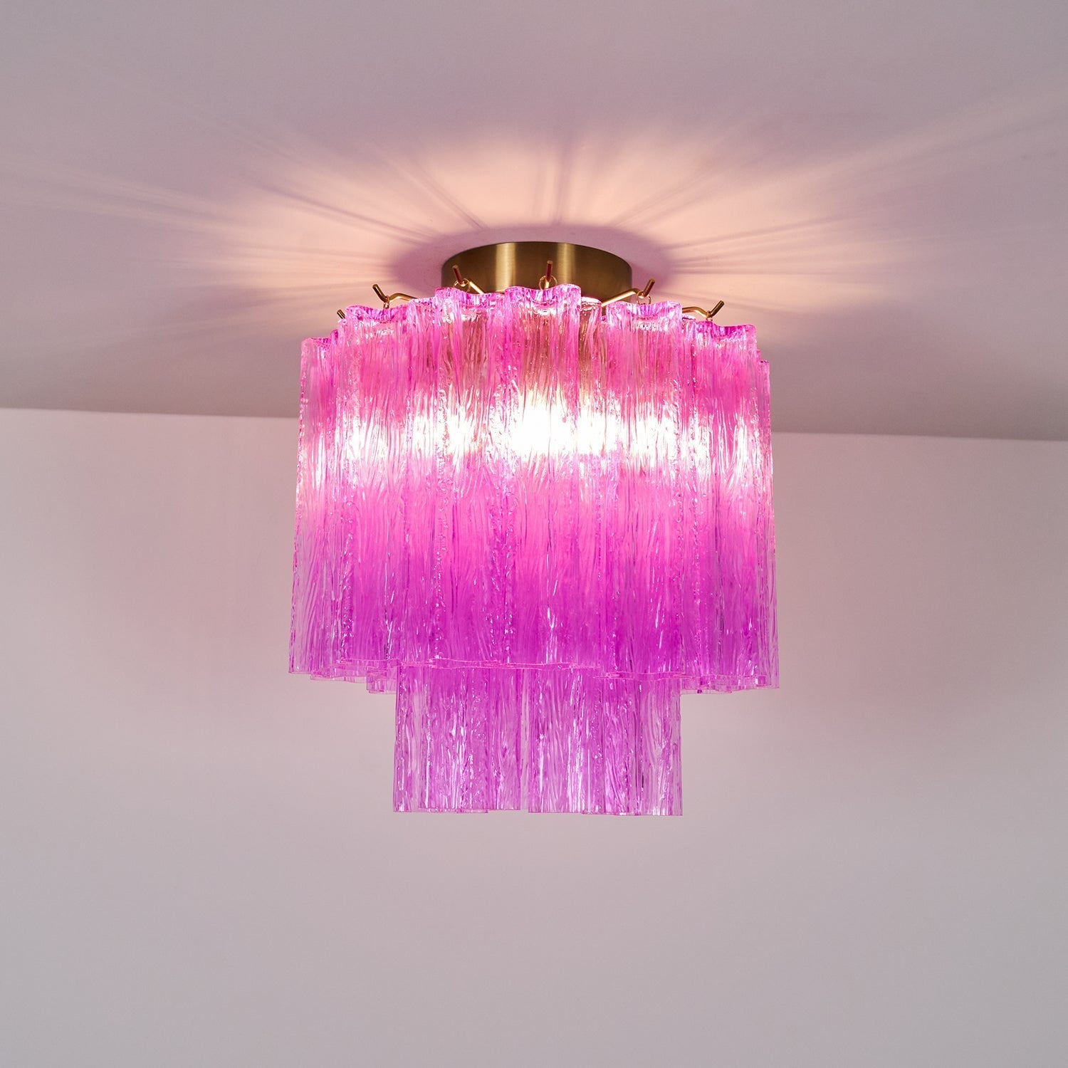Fiora Purple Glass Ceiling Lamp by FIFTH & BEAM — product view 13