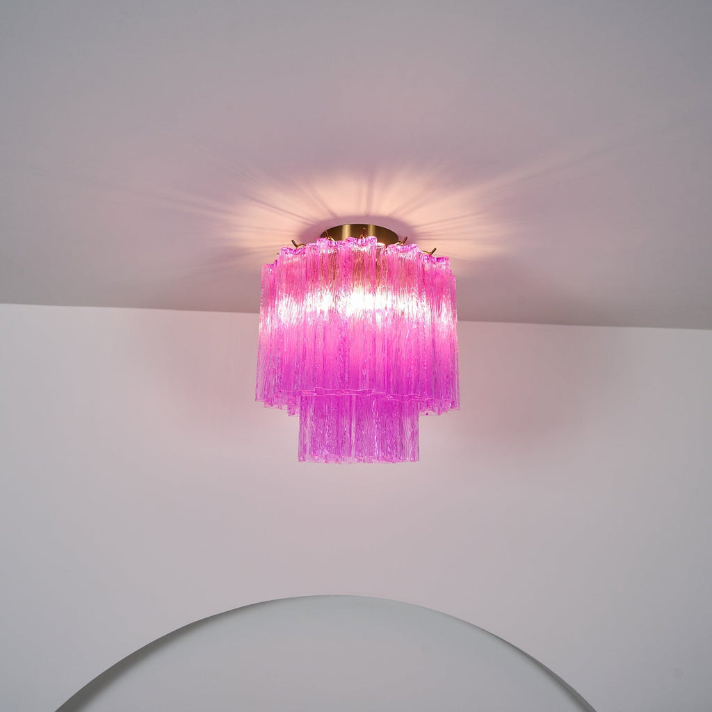 Fiora Purple Glass Ceiling Lamp by FIFTH & BEAM — product view 14