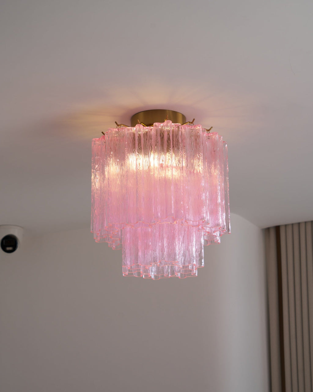 Fiora Pink Murano Glass Ceiling Lamp by FIFTH & BEAM — product view 4