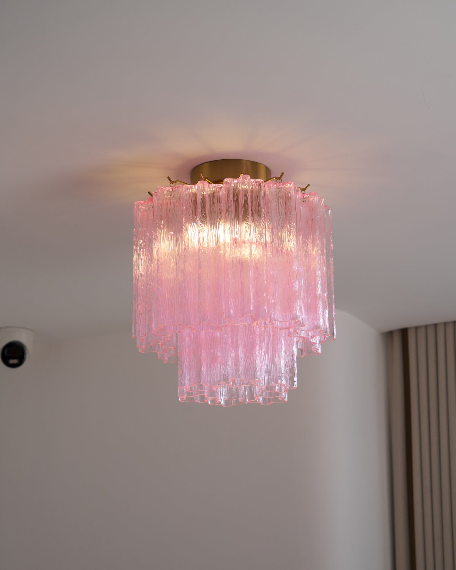 Fiora Pink Murano Glass Ceiling Lamp by FIFTH & BEAM — product view 4